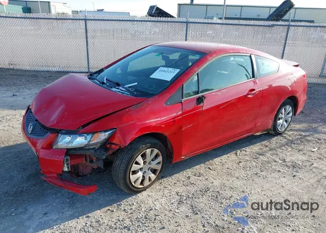 2012 Honda Civic Lx z USA, uszkodzony, nr VIN 2HGFG3B58CH510534